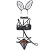 Women's Baby Dolls, Chemises & Negligees Sexy Women Uniform Bunny Girl Cosplay Set-Black_L view 4