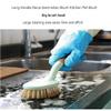 WZHZJ Long-Handled Multifunctional Decontamination Brush Kitchen/Tableware Cleaning Brush 1 Pack 25x5.5x9cm view 3