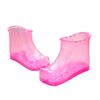 1 Pair Massage Foot Bath Shoes Spa Portable Foot Massage Bath Shoes PVC Foot Massager Bucket Boots Promote Circulation Rosy 16. 5cm view 1
