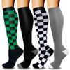 Compression Socks for Women & Men Circulation (4 Pairs)- Best Support for Nurses, Running, Hiking, Medical, Pregnancy view 1