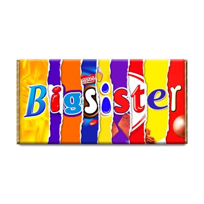 Big Sister Novelty Chocolate Bar Wrapper Lovely Gift Present For Sister Daughter #216 (without chocolate)