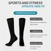 Linghe 4 Pairs Compression Socks for Men Women, Is Best for Football, Travel, Flight, Athletics, Running, Calf Pressur Support. (01, s-m) (ylw06) view 2