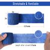 Self Adhesive Bandage Wrap-MINGYUE Athletic Sports Tape[6 Rolls-2"x5Yards]Wrist and Ankle Wrap Tape,Cohesive Bandage for Vet Wrap(6 Colors-A) view 3