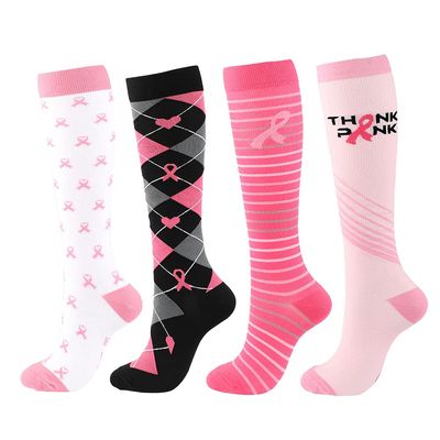 Linghe 4 Pairs Compression Socks for Men Women,Is Best for Football,Travel,Flight,Athletics,Running,Calf Pressur Support. (01, l-xl) (ylw06)