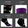 Linghe 4 Pairs Compression Socks for Men Women,Is Best for Football,Travel,Flight,Athletics,Running,Calf Pressur Support. (02, l-xl) (ylw06) view 4