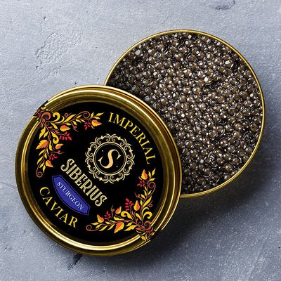 50g White Sturgeon Imperial Caviar | Acipenser trasmontanus | Fish Caviar | Malossol Caviar | | Brand - Siberius Caviar | Free Express refrigerated delivery