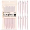 Kitsch Dermaplaning Blades For Face - Face Razors for Women and Men | Eyebrow Razor & Facial Hair Remover | Exfoliates Facial Skin, Eyebrow Shaper | Dermaplaning Tool, 12pc (Blush) view 1