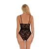 UIWFJEH Robe Sets Lace Splice Women'S Underwear Sexy Lingerie Eyelash Lace O-Ring Cutout Garter Lingerie Set Teddy Bodydoll-Black_Xxl view 4