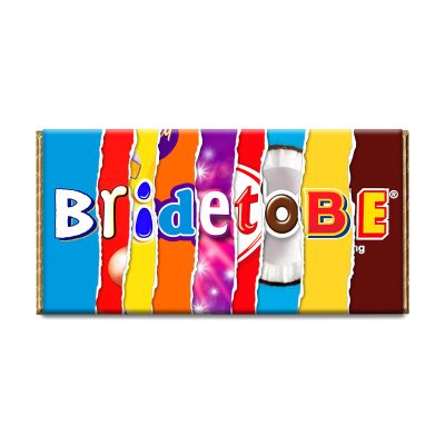 Bride To Be Chocolate Bar Wrapper Novelty Gift for Girlfriend Wedding Engagement #249 (with chocolate)