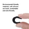 20 Pairs Eye Glasses Ear Grippers, Anti-Slip Glass Ear Hook Comfort Silicone Eyeglasses Ear Cushion for Behind the Ear for Glasses Sunglasses Reading Glasses Retainers for Kids Adults(Black +Clear) view 3