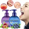 1/2Pcs Soda Whitening Toothpaste, Intensive Stain Removal Gel Toothpaste, More Hygienic and Durable Pump Design Toothpaste, Fresh Breath Oral Care Fight Problem Gums (Blueberry Flavor) view 2