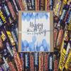 Happy Birthday Blue Chocolates Gift Present Hamper Sweet Box present 8 Full Size Bars No Multi Packets Candy 16th 21st 30th 50th 60th For Him view 2