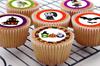 24 edible Halloween childrens kids party D2 style pre-cut Cupcake Cake Toppers Wafer Rice Paper view 2