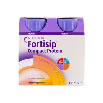 Fortisip Compact Protein Peach-Mango 4x125ml