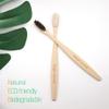 8 Pcs Bamboo Toothbrushes Soft Toothbrush with Wooden Handle Eco Friendly Bamboo Toothbrush with Plastic Free Packaging for Adults Travel Toothbrush Set view 2