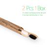 8 Pcs Bamboo Toothbrushes Soft Toothbrush with Wooden Handle Eco Friendly Bamboo Toothbrush with Plastic Free Packaging for Adults Travel Toothbrush Set view 3