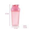 ANNAKIKI Shaker Bottle Protein Shakes and 16-Ounce/400ML Shaker Bottle with Wire Whisk Balls,Free of BPA plastic (Blue+Pink(2PCS)) view 2