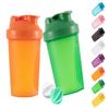 ANNAKIKI Shaker Bottle Protein Shakes and 16-Ounce/400ML Shaker Bottle with Wire Whisk Balls,Free of BPA plastic (Orange+Green(2PCS)) view 1