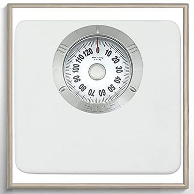 MANY 280lbs. Mechanical Floor Scale, Precision Mechanical Bath Scale, Analog Floor Scale, Sturdy Non-Slip Platform, No Batteries