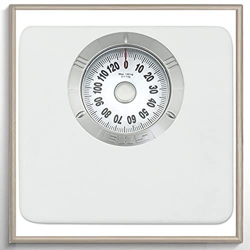 MANY 280lbs. Mechanical Floor Scale, Precision Mechanical Bath Scale, Analog Floor Scale, Sturdy Non-Slip Platform, No Batteries