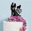 Couple Wedding Cake Topper Bride And Groom With Shetland Sheepdog Dog Cake Topper Custom Dog Pet Topper Personalized Wedding Topper Bride Cake Topper Gift for Wedding Anniversary view 1