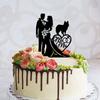 Couple Wedding Cake Topper Bride And Groom With Shetland Sheepdog Dog Cake Topper Custom Dog Pet Topper Personalized Wedding Topper Bride Cake Topper Gift for Wedding Anniversary view 2