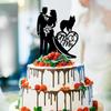 Couple Wedding Cake Topper Bride And Groom With Shetland Sheepdog Dog Cake Topper Custom Dog Pet Topper Personalized Wedding Topper Bride Cake Topper Gift for Wedding Anniversary view 4