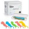 Piico Dental Floss Picks for Kids - Unflavored Twin-line Disposable Floss Picks for Kids in Fun and Colorful Designs. Flouride-Free Flosspicks with a Slim Travel Case (150 Count Homebox Dino) view 2