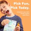 Piico Dental Floss Picks for Kids - Unflavored Twin-line Disposable Floss Picks for Kids in Fun and Colorful Designs. Flouride-Free Flosspicks with a Slim Travel Case (150 Count Homebox Dino) view 3