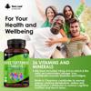 Multivitamin & Minerals - 365 Vegan Multivitamins Tablets (1 Year Supply) with Iron High Strength - 26 Essential Active Multivitamin Tablets for Women & Men A-Z Complete Daily Vitamins UK Made view 3