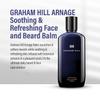 GRAHAM HILL Arnage Soothing & Refreshing Face and Beard Balm for Men, 200ml - Beard Balm, Men's Face Moisturizer, Vegan Beard Moisturiser for Men with Panthenol, Jojoba Oil & American Cuckoo Flower view 3