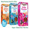 Angelic Free From 3 Mixed Box Vegan & Gluten Free Cookies. 3 Boxes Of Dairy, Nuts, Soya, Egg, Peanut Free Biscuits. Allergy Safe Snacks. Chocolate Chip, Double Chocloate and Ginger and Chocolate view 3