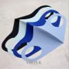 VIRTUE CODE Second Skin Cloth Face Mask Pack. 4 Buttery Soft Masks Washable Fabric - Blue Face Mask Reusable. Stretchy, Comfortable, Fresh Facemask. view 2