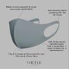 VIRTUE CODE Second Skin Cloth Face Mask Pack. 4 Buttery Soft Masks Washable Fabric - Grey Face Mask Reusable. Stretchy, Comfortable, Fresh Facemask. view 2