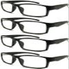 4 Pairs Sports Design Zizo Eyewear Comfortable Stylish Reading Glasses/Plastic Glasses Frame R152 Spectacles (Matte Black, 3.50 Magnification) view 1