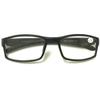 4 Pairs Sports Design Zizo Eyewear Comfortable Stylish Reading Glasses/Plastic Glasses Frame R152 Spectacles (Black/Arms Grey, 0.50 Magnification) view 3