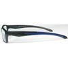 4 Pairs Sports Design Zizo Eyewear Comfortable Stylish Reading Glasses/Plastic Glasses Frame R152 Spectacles (Black/Arms Blue, +0.50 Magnification) view 4