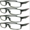 4 Pairs Sports Design Zizo Eyewear Comfortable Stylish Reading Glasses/Plastic Glasses Frame R152 Spectacles (Black/Arms Purple, 1.50 Magnification) view 1
