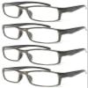 4 Pairs Sports Design Zizo Eyewear Comfortable Stylish Reading Glasses/Plastic Glasses Frame R152 Spectacles (Coffee, 3.00 Magnification) view 1