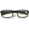 4 Pairs Sports Design Zizo Eyewear Comfortable Stylish Reading Glasses/Plastic Glasses Frame R152 Spectacles (Black/Arms Orange, 0.00 Magnification) view 3