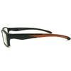 4 Pairs Sports Design Zizo Eyewear Comfortable Stylish Reading Glasses/Plastic Glasses Frame R152 Spectacles (Black/Arms Orange, 0.00 Magnification) view 4