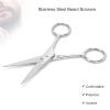 Mustache Trimming Scissors, Beard Scissors Durable Stable Beautiful Elegant for Men Use for Beard Trimming(MJ-LF011) view 2