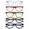 Eyekepper 5 Pack Retro Design Blue Light Blocking Readers Blue Glare Filter Computer Glasses +0.00 view 2