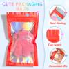 100 Pieces Smell Proof Mylar Resealable Bags Holographic Packaging Bags Resealable Bags with Clear Window for Food Storage & Shine view 3
