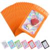 ANZNKU 100PCS Holographic Orange Mylar Bags, Resealable Smell Proof 5.1x8.3 view 1