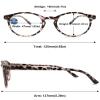 MAGIMODAC Ladies Anti Blue Light Reading Glasses Round Oval Lightweight Eyeglasses Women Readers Glasses +1.0 +1.25 +1.5 +1.75 +2.0 +2.25 +2.5 +2.75 +3.0 +3.5 +4.0 (Grey Tortoiseshell, 4.00) view 2
