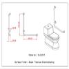 LUOFDCLDDD Shower Safety Grab Bar 24-Inch Barrier-Free Stainless Steel Bathroom Safety Non-Slip L-Shaped Handrails, Bathroom Balance Bar Toilet Grab Bars, Elderly Handicapped Bathtub Shower Handles/6 view 2