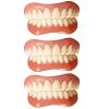 3 Pair False Tooth Replacement Veneers Upper Lower Snap on Cosmetic Teeth Makeover Set for White Beautiful Neat Tooth Dentures view 1