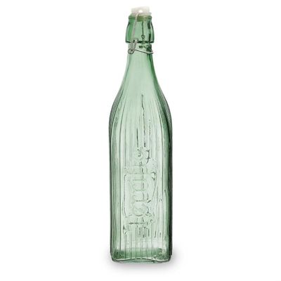 Soda Bottle 1 L Square Green Viba QD