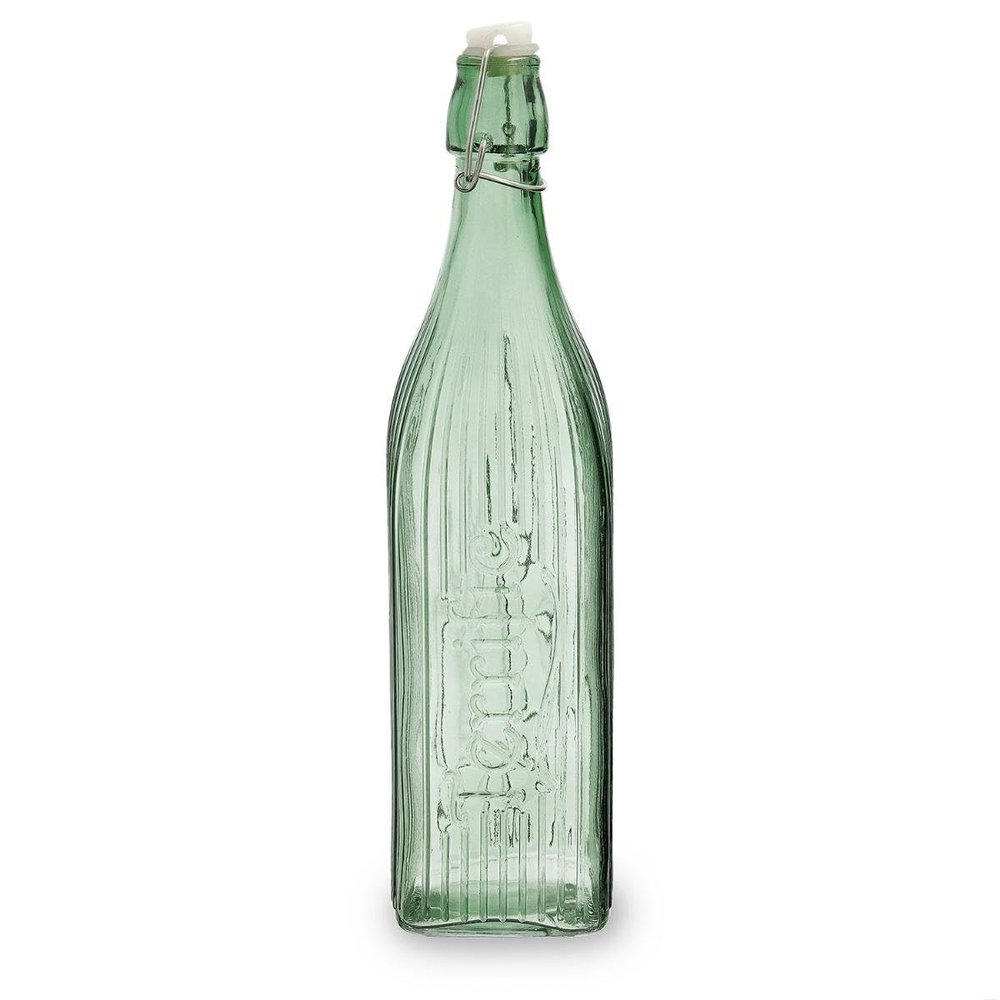 Soda Bottle 1 L Square Green Viba QD